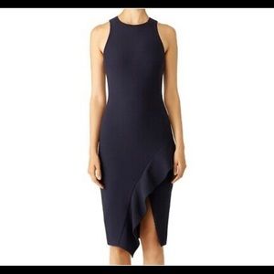 Cinq a Sept Navy Ruffle Dress Size 8